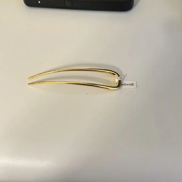 Madewell Gold French Hair Pin - Picture 2 of 5